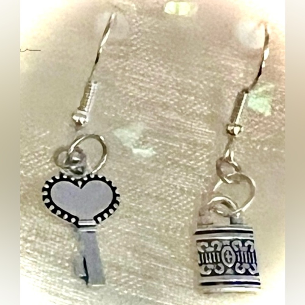 Lock & Key Earrings